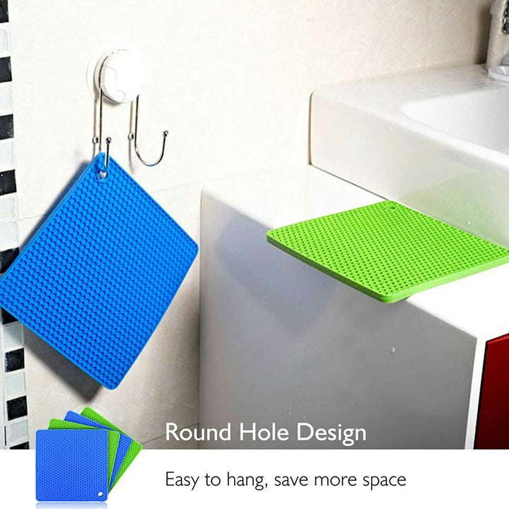 Silicone Heat Resistant Mats (Pack of 6) | kitchen item | Waseeh Pakistan