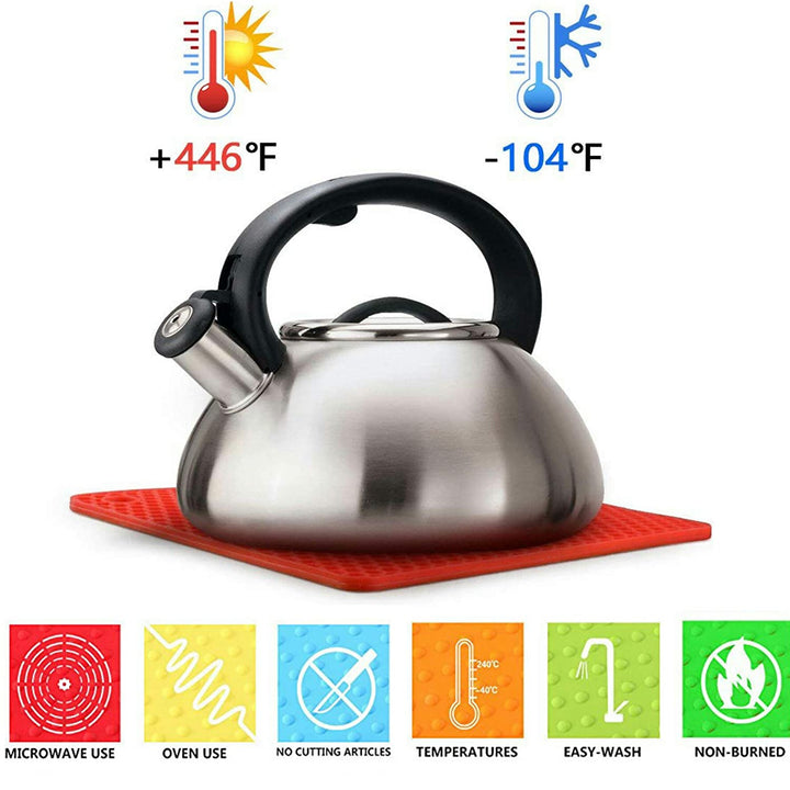 Silicone Heat Resistant Mats (Pack of 6) | kitchen item | Waseeh Pakistan