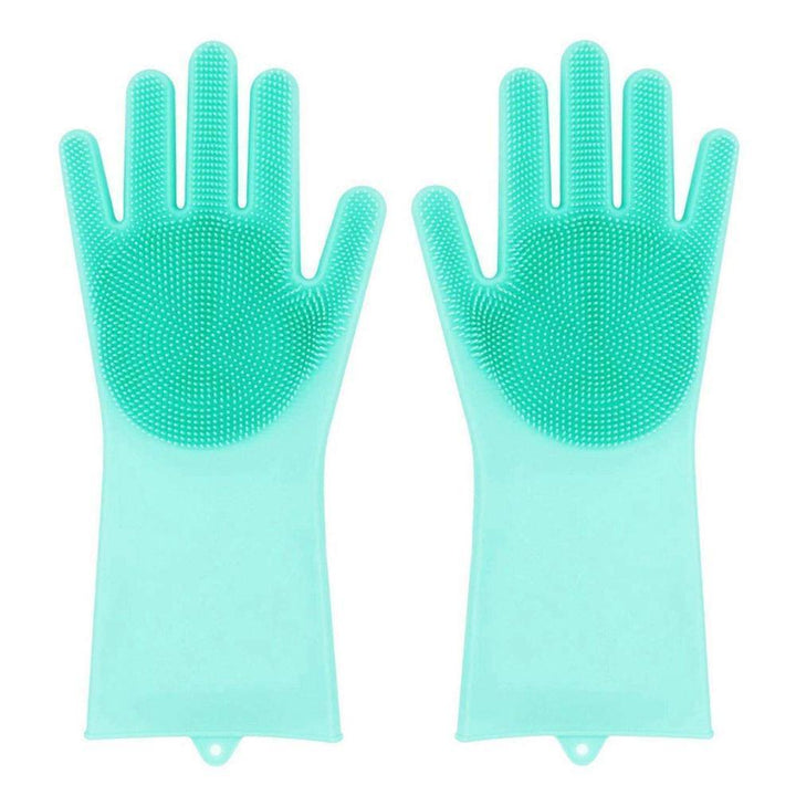 Silicone Scrub Gloves (1 Pair) | kitchen item | Waseeh Pakistan