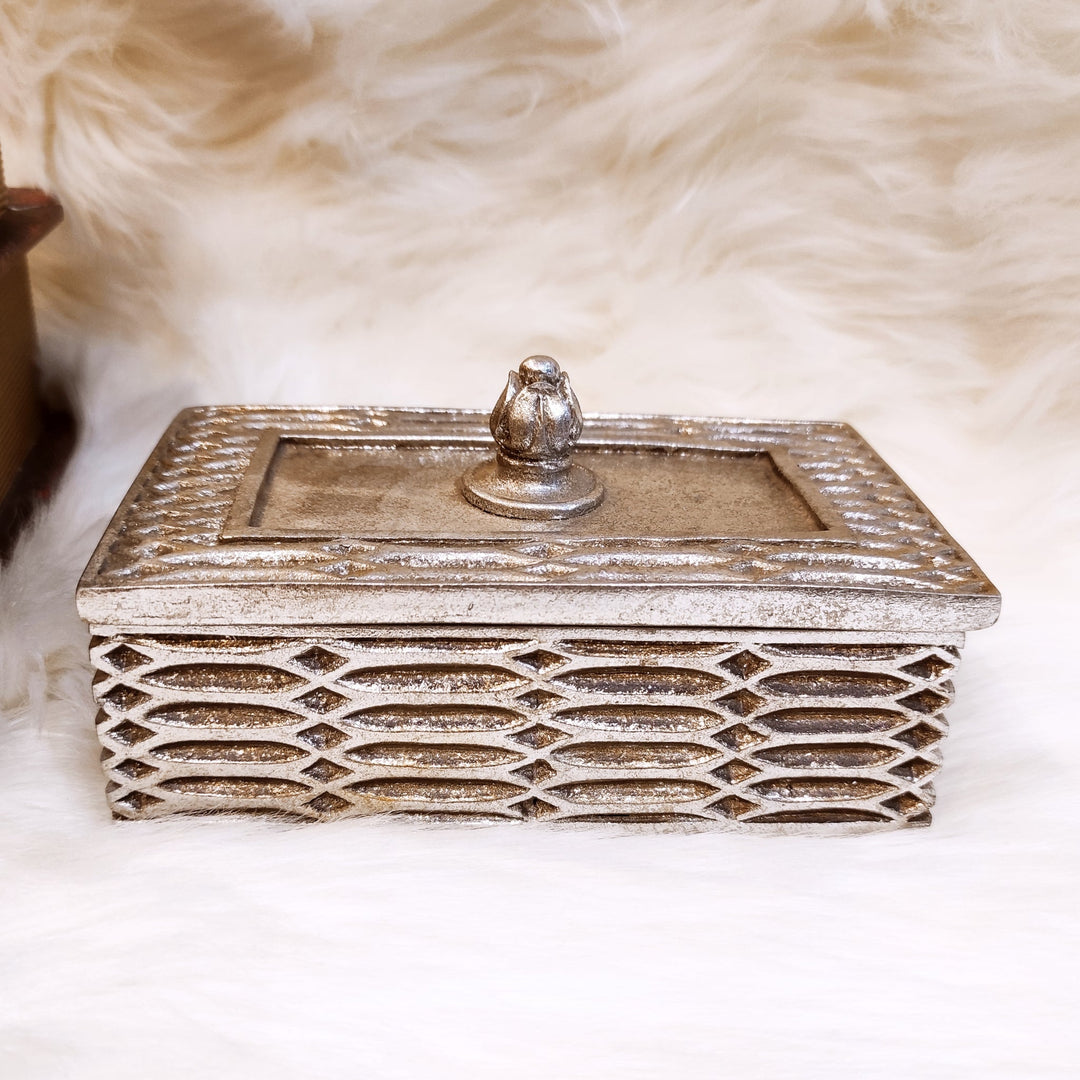 Silver Antique Jewelry Box | Home Décor | Waseeh Pakistan