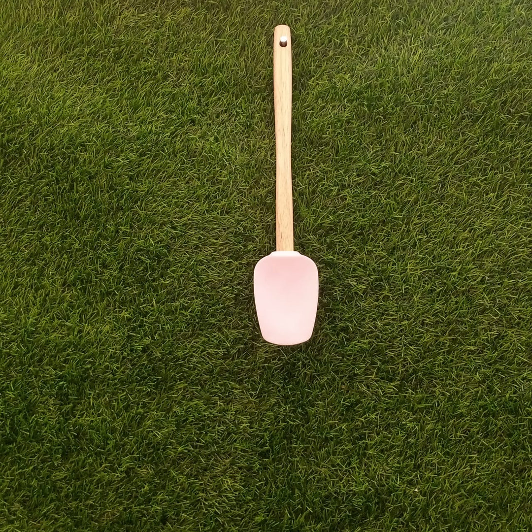 Simple Silicone Bamboo Spatula | kitchen item | Waseeh Pakistan