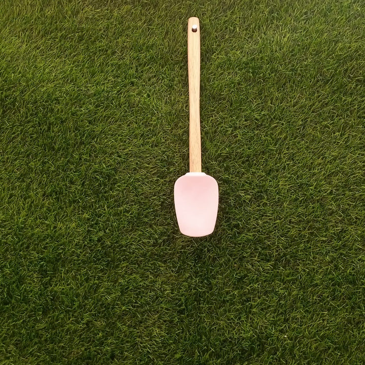 Simple Silicone Bamboo Spatula | kitchen item | Waseeh Pakistan
