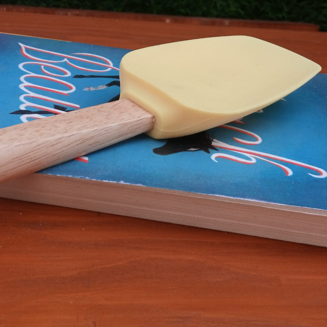 Simple Silicone Bamboo Spatula | kitchen item | Waseeh Pakistan