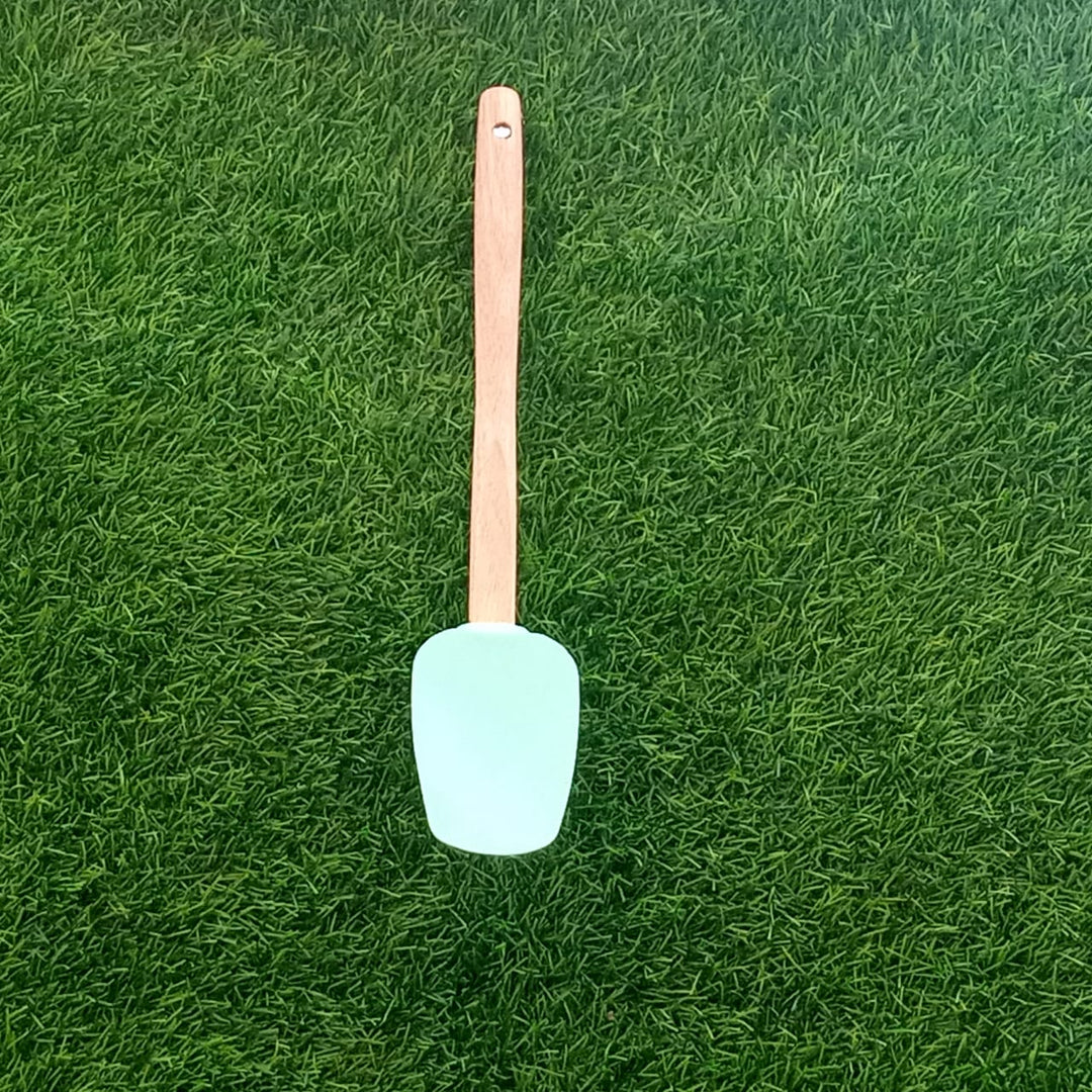 Simple Silicone Bamboo Spatula | kitchen item | Waseeh Pakistan