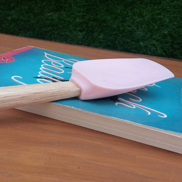 Simple Silicone Bamboo Spatula | kitchen item | Waseeh Pakistan