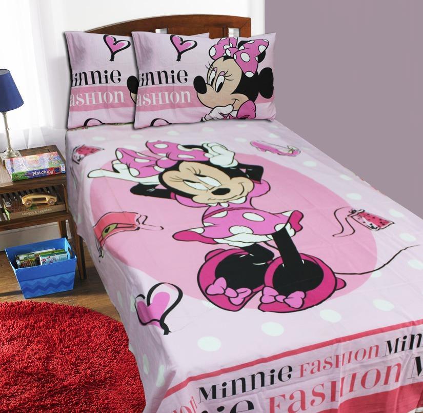 Single Kids Bed Sheet - Minnie Mouse | Home Décor | Waseeh Pakistan