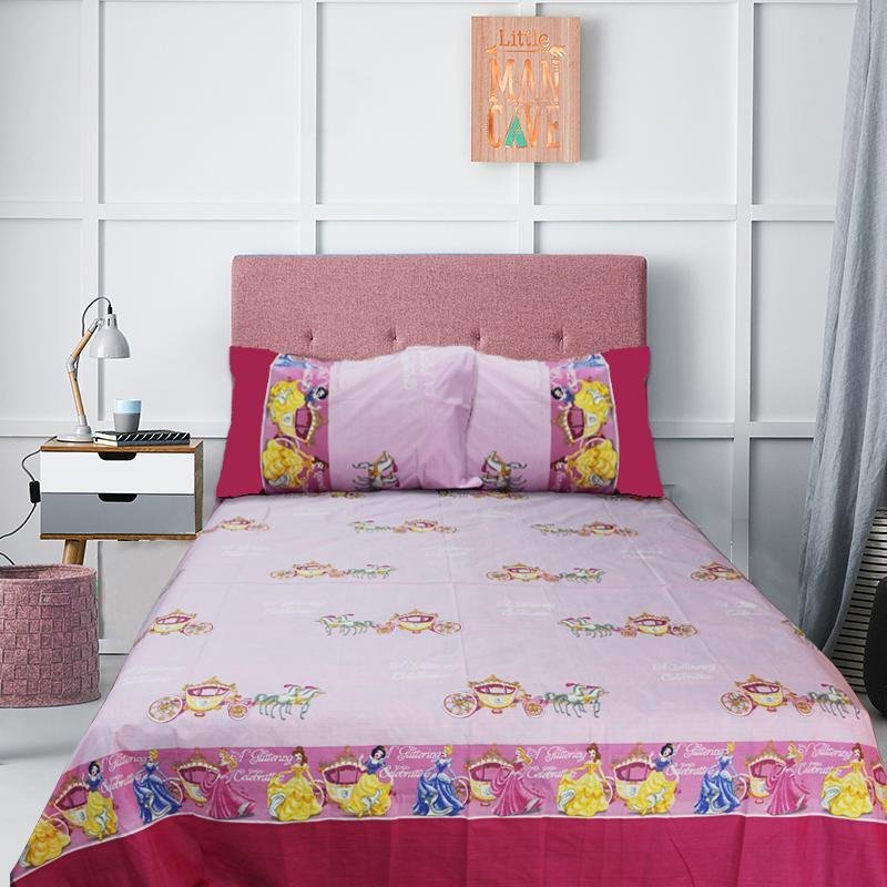 Single Kids Bed Sheet - Princesses | Home Décor | Waseeh Pakistan
