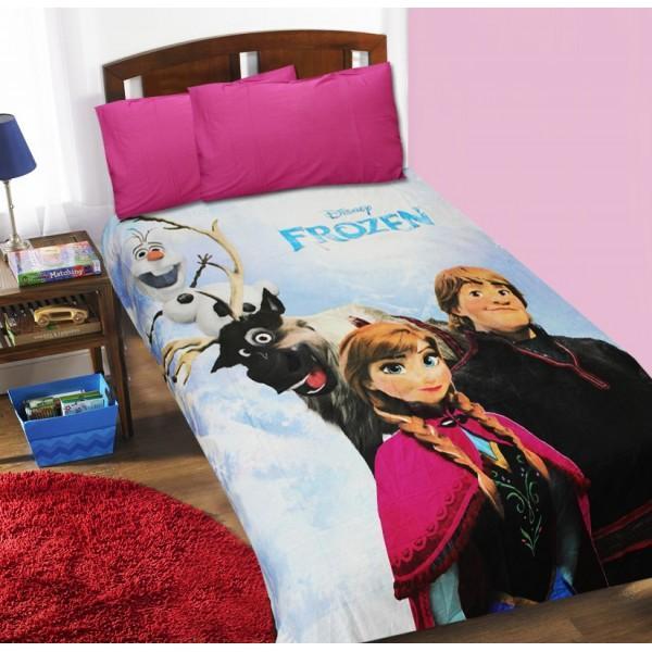 Single Kids Bed Sheet Set - Frozen White | Home Décor | Waseeh Pakistan