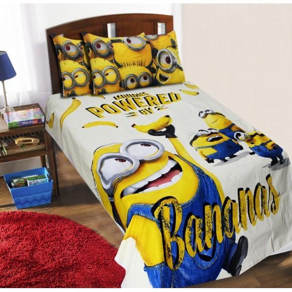 Single Kids Bed Sheet Set - Minions | Home Décor | Waseeh Pakistan
