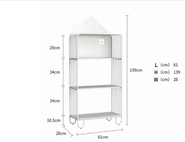 Sisi House Bookcase Kids Organizer Rack | Not Sale FB | Waseeh Pakistan