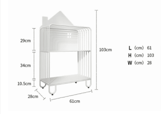 Sisi House Bookcase Kids Organizer Rack | Not Sale FB | Waseeh Pakistan
