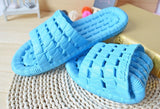 Flat Bathroom Slippers (Light Blue) - waseeh.com