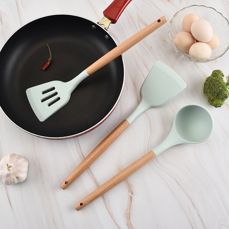 Skyish Silicone Kitchen Spoons | kitchen item | Waseeh Pakistan