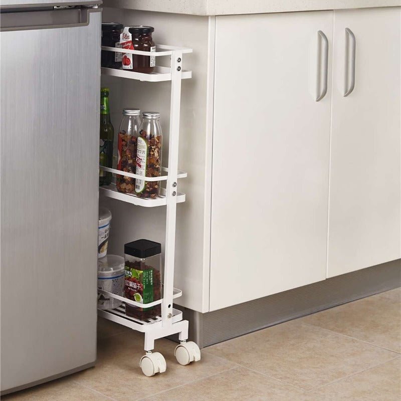 Slimy Mobility Kitchen Storage Organizer Trolley Rack | Not Sale FB | Waseeh Pakistan