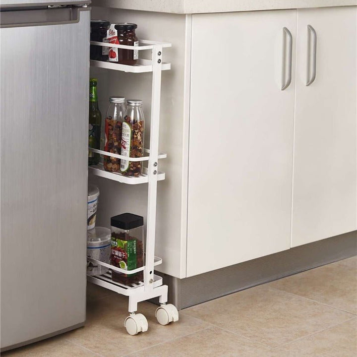Slimy Mobility Kitchen Storage Organizer Trolley Rack | Not Sale FB | Waseeh Pakistan