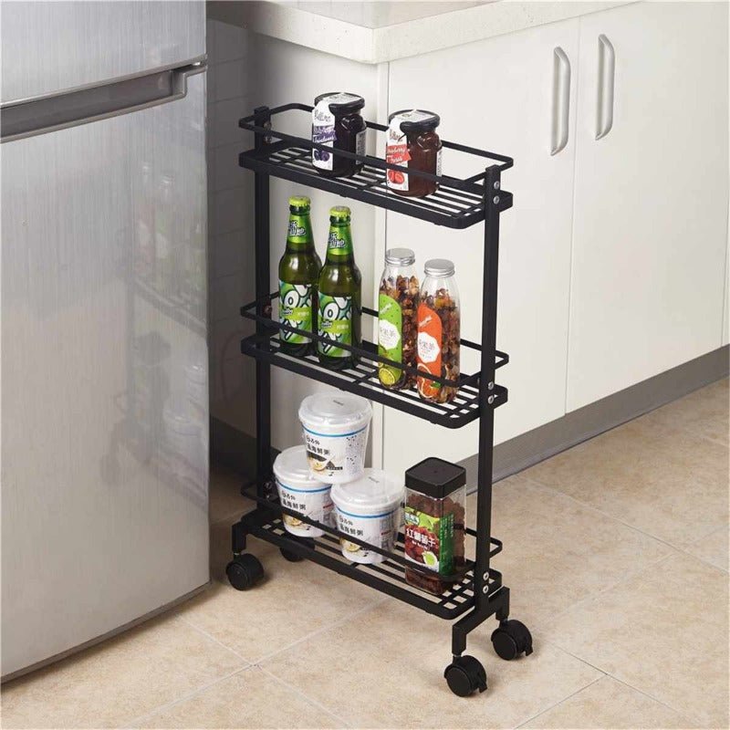 Slimy Mobility Kitchen Storage Organizer Trolley Rack | Not Sale FB | Waseeh Pakistan