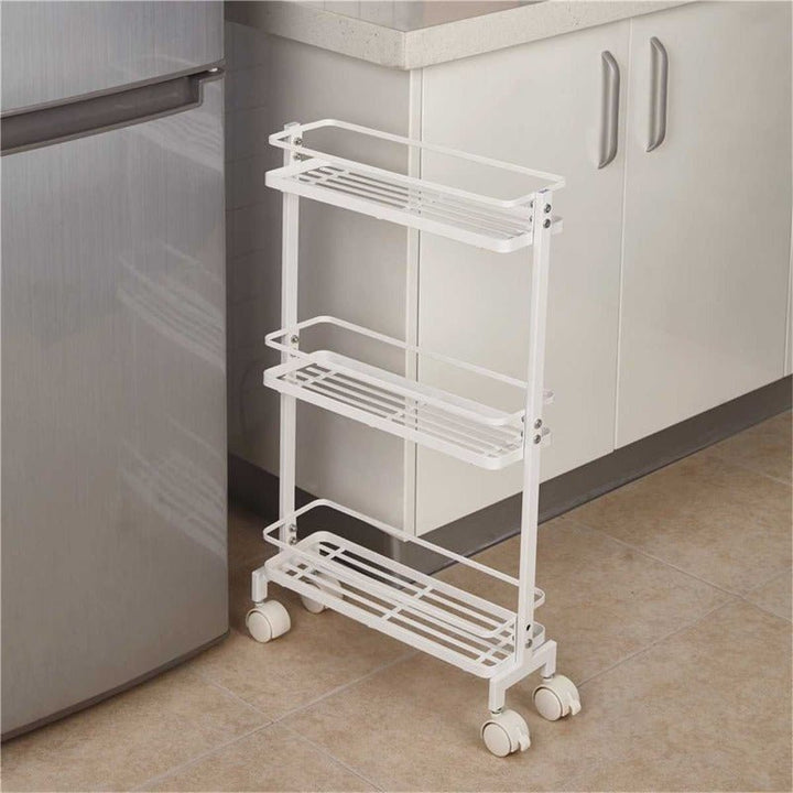 Slimy Mobility Kitchen Storage Organizer Trolley Rack | Not Sale FB | Waseeh Pakistan