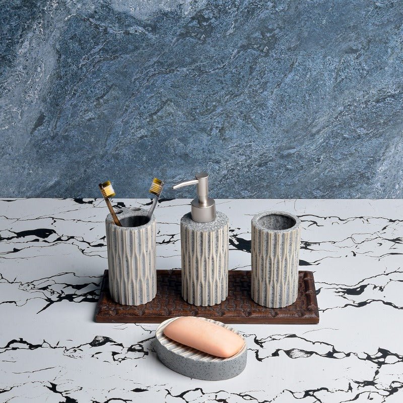 Snaky Stripes Bathroom Set | Home Décor | Waseeh Pakistan