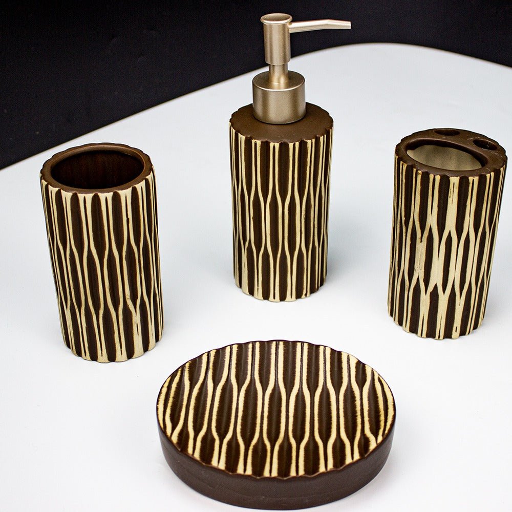 Snaky Stripes Bathroom Set | Home Décor | Waseeh Pakistan