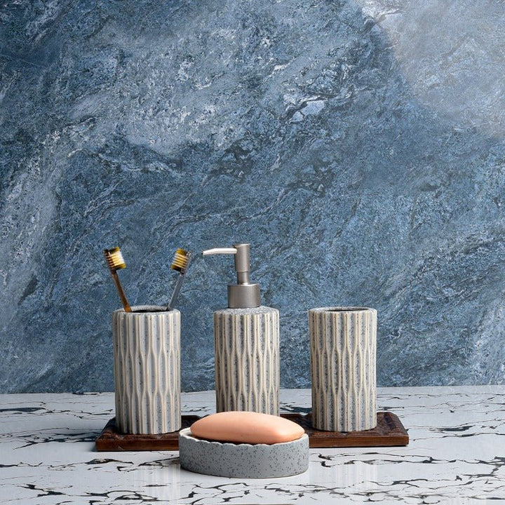 Snaky Stripes Bathroom Set | Home Décor | Waseeh Pakistan