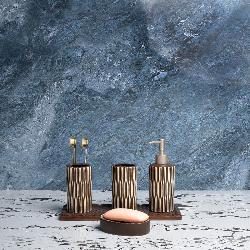 Snaky Stripes Bathroom Set | Home Décor | Waseeh Pakistan