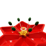 Snack Plate with 6 Forks - waseeh.com