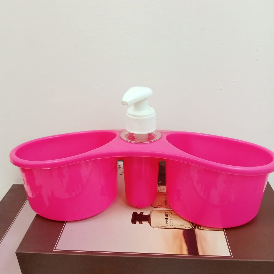 Soap Dispenser and Sponge Holder (2 in 1) | kitchen item | Waseeh Pakistan