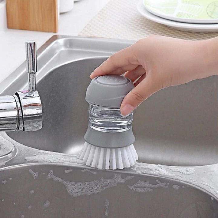 Soap Dispensing Palm Brush | kitchen item | Waseeh Pakistan
