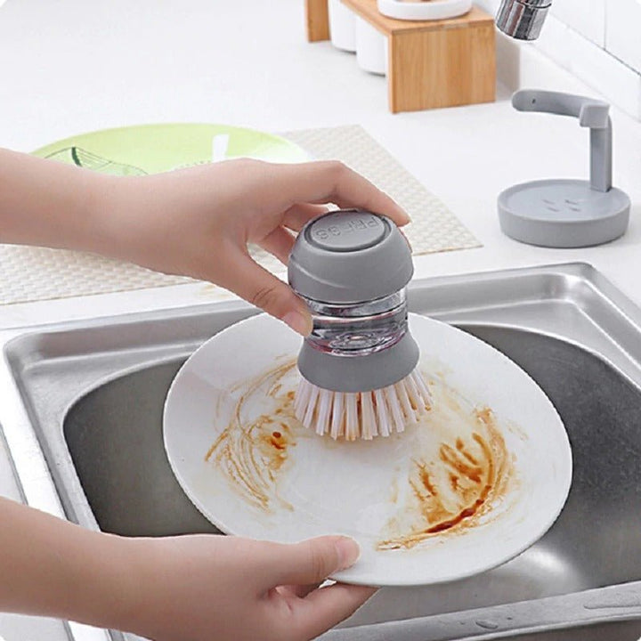 Soap Dispensing Palm Brush | kitchen item | Waseeh Pakistan