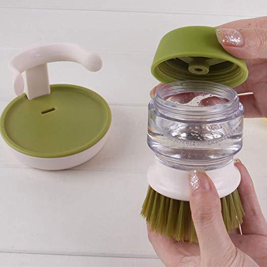 Soap Dispensing Palm Brush | kitchen item | Waseeh Pakistan