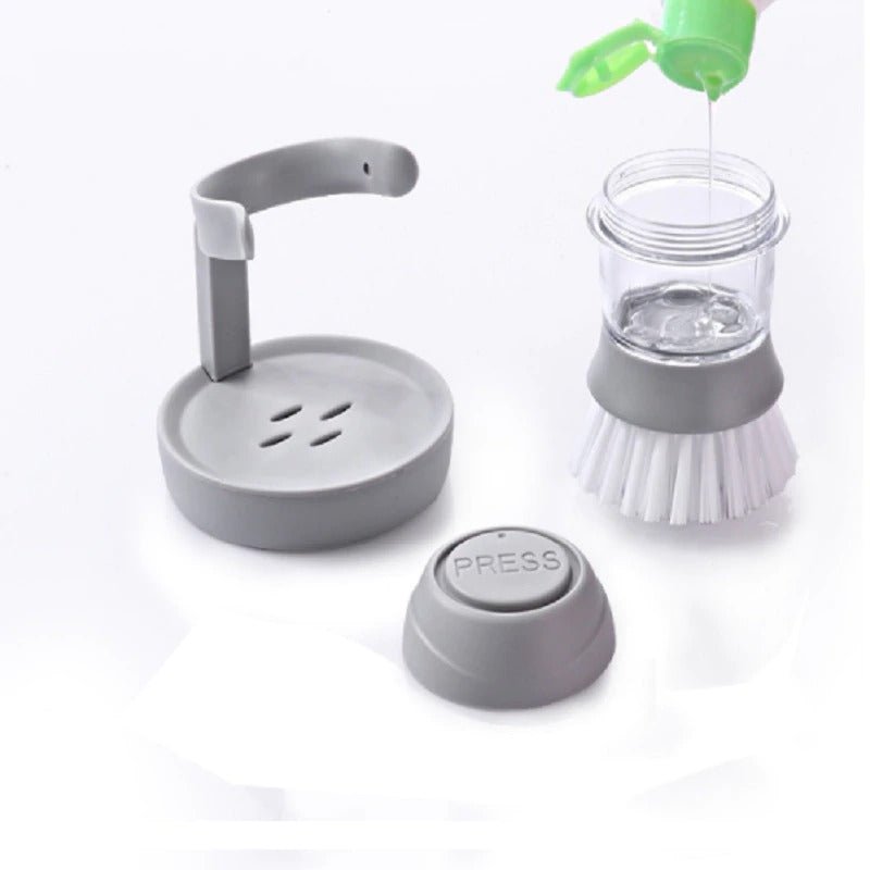 Soap Dispensing Palm Brush | kitchen item | Waseeh Pakistan