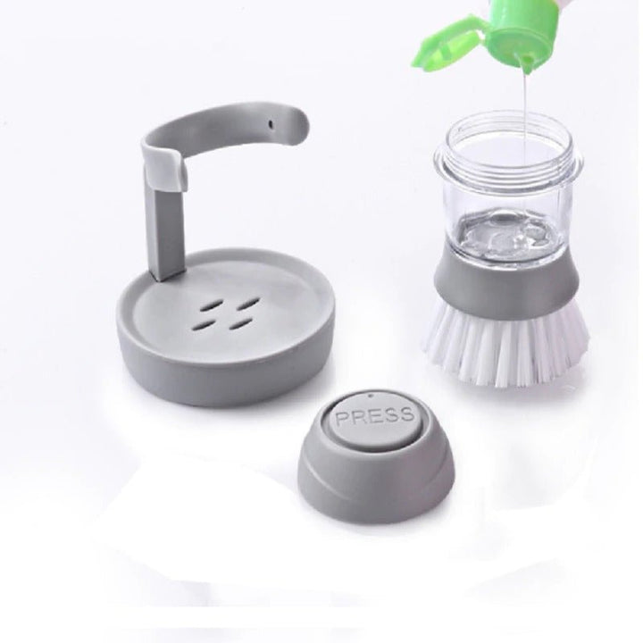 Soap Dispensing Palm Brush | kitchen item | Waseeh Pakistan