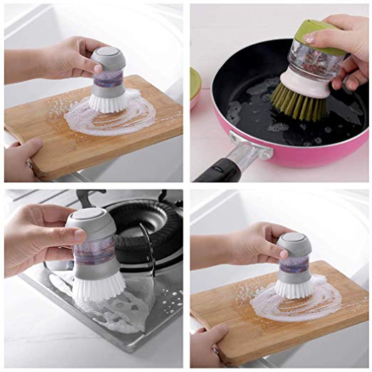 Soap Dispensing Palm Brush | kitchen item | Waseeh Pakistan