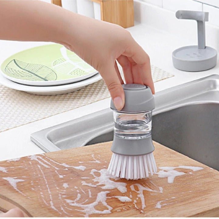 Soap Dispensing Palm Brush | kitchen item | Waseeh Pakistan