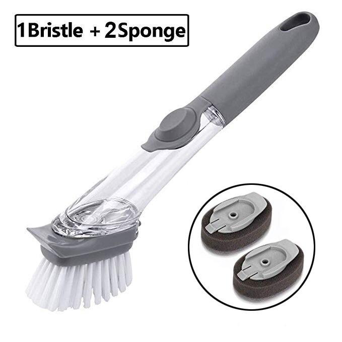 Soap Dispensing Scrubber Brush | kitchen item | Waseeh Pakistan