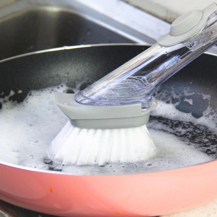 Soap Dispensing Scrubber Brush | kitchen item | Waseeh Pakistan