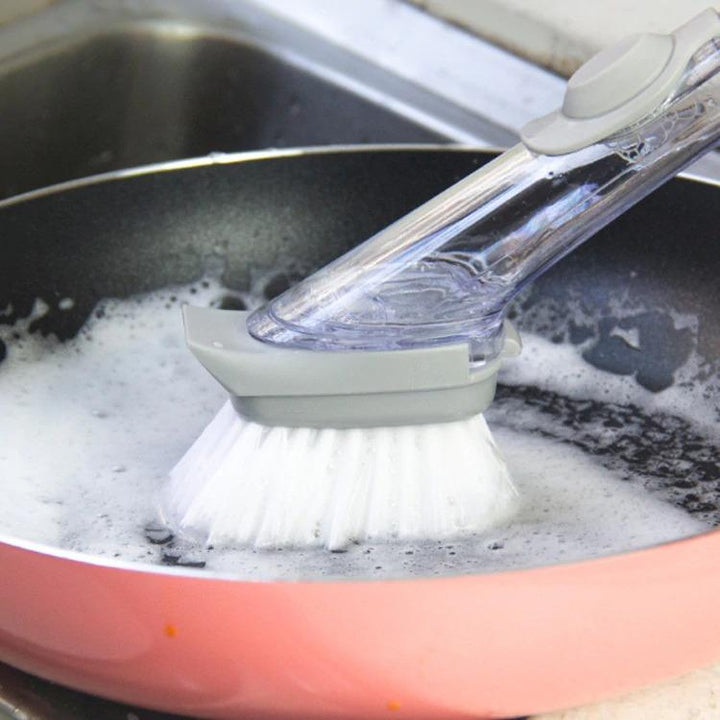Soap Dispensing Scrubber Brush | kitchen item | Waseeh Pakistan