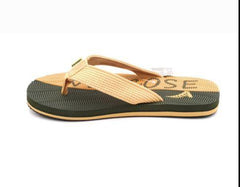 Vescose - Flip Flops - Green and Beige Lined - waseeh.com