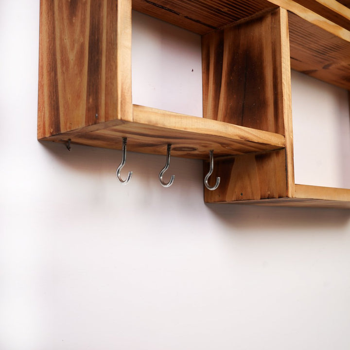 Solid Wood Kitchen Floating Rack Shelve | Furniture | Waseeh Pakistan