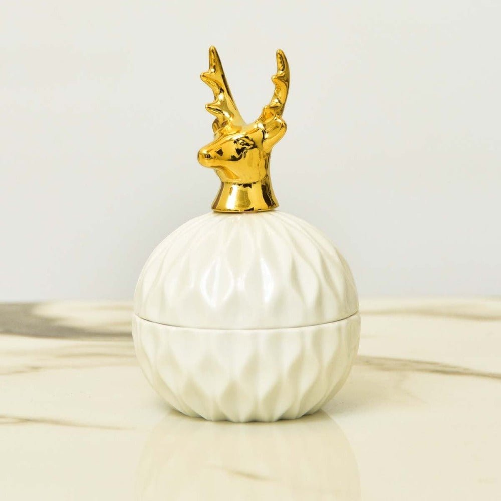 Souvenir Storage Jewelry Jar (White) | Home Décor | Waseeh Pakistan