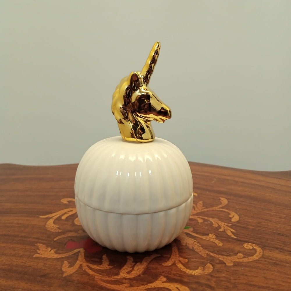 Souvenir Storage Jewelry Jar (White) | Home Décor | Waseeh Pakistan