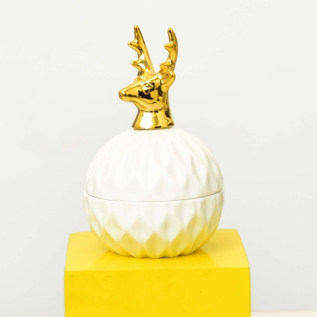 Souvenir Storage Jewelry Jar (White) | Home Décor | Waseeh Pakistan