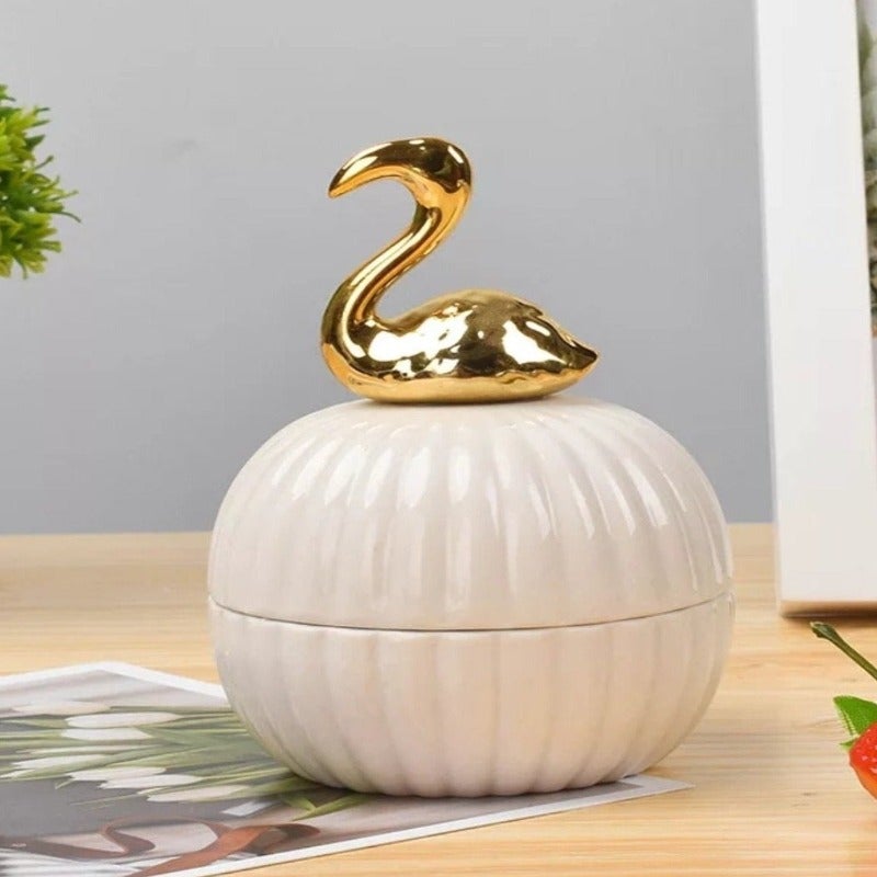 Souvenir Storage Jewelry Jar (White) | Home Décor | Waseeh Pakistan