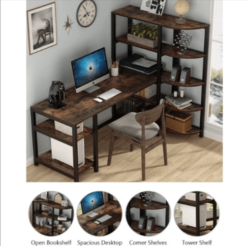 Space Savin Modern Computer Work Station Desk Organizer Table | Furniture | Waseeh Pakistan