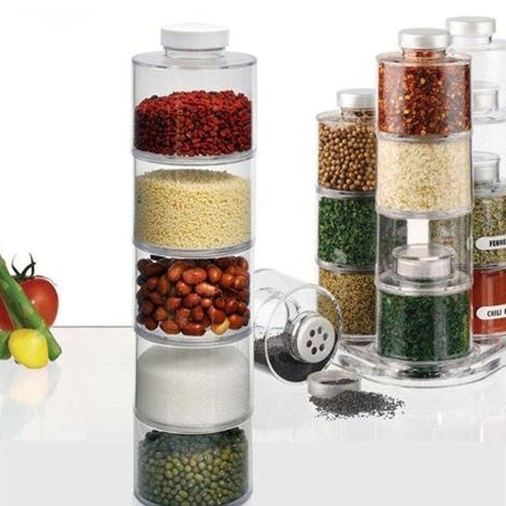 Spice Jar Bottle Tower (12 pcs) | kitchen item | Waseeh Pakistan