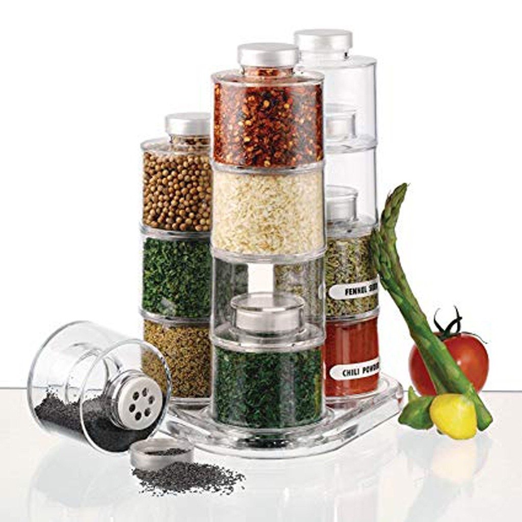 Spice Jar Bottle Tower (12 pcs) | kitchen item | Waseeh Pakistan