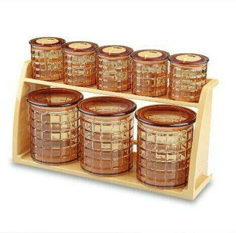 Spice Jar Canister (Round Shaped) | kitchen item | Waseeh Pakistan