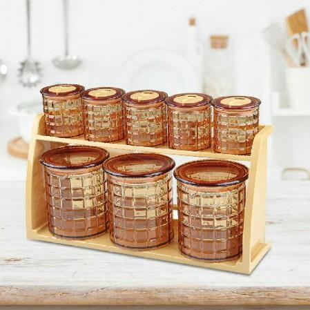Spice Jar Canister (Round Shaped) | kitchen item | Waseeh Pakistan