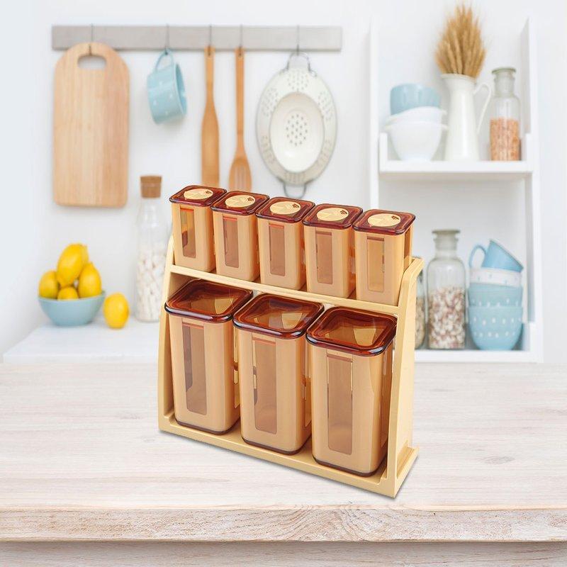 Spice Jar Canister (Square Shaped) | kitchen item | Waseeh Pakistan