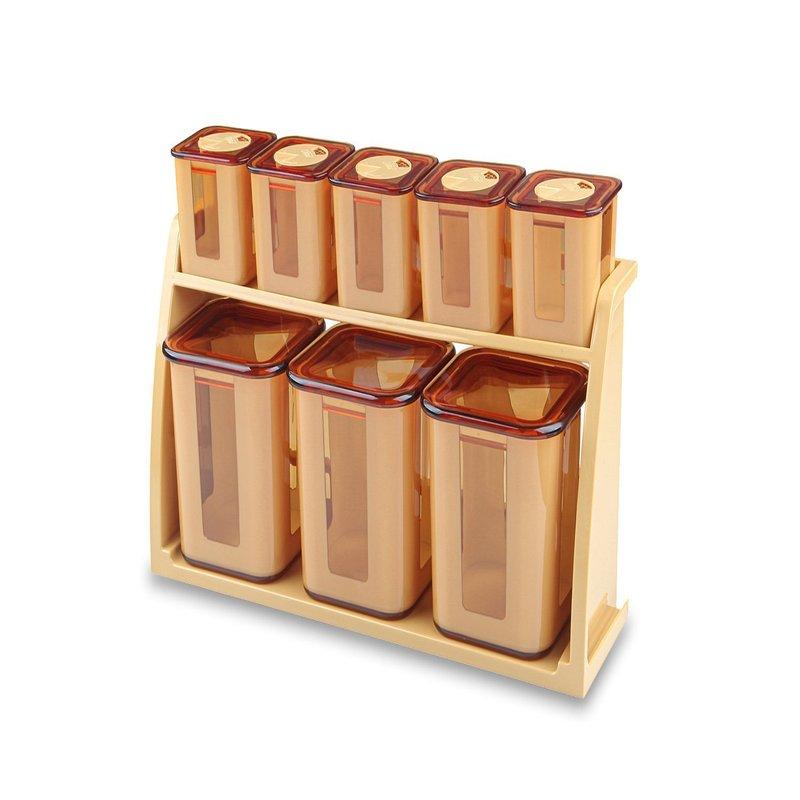 Spice Jar Canister (Square Shaped) | kitchen item | Waseeh Pakistan